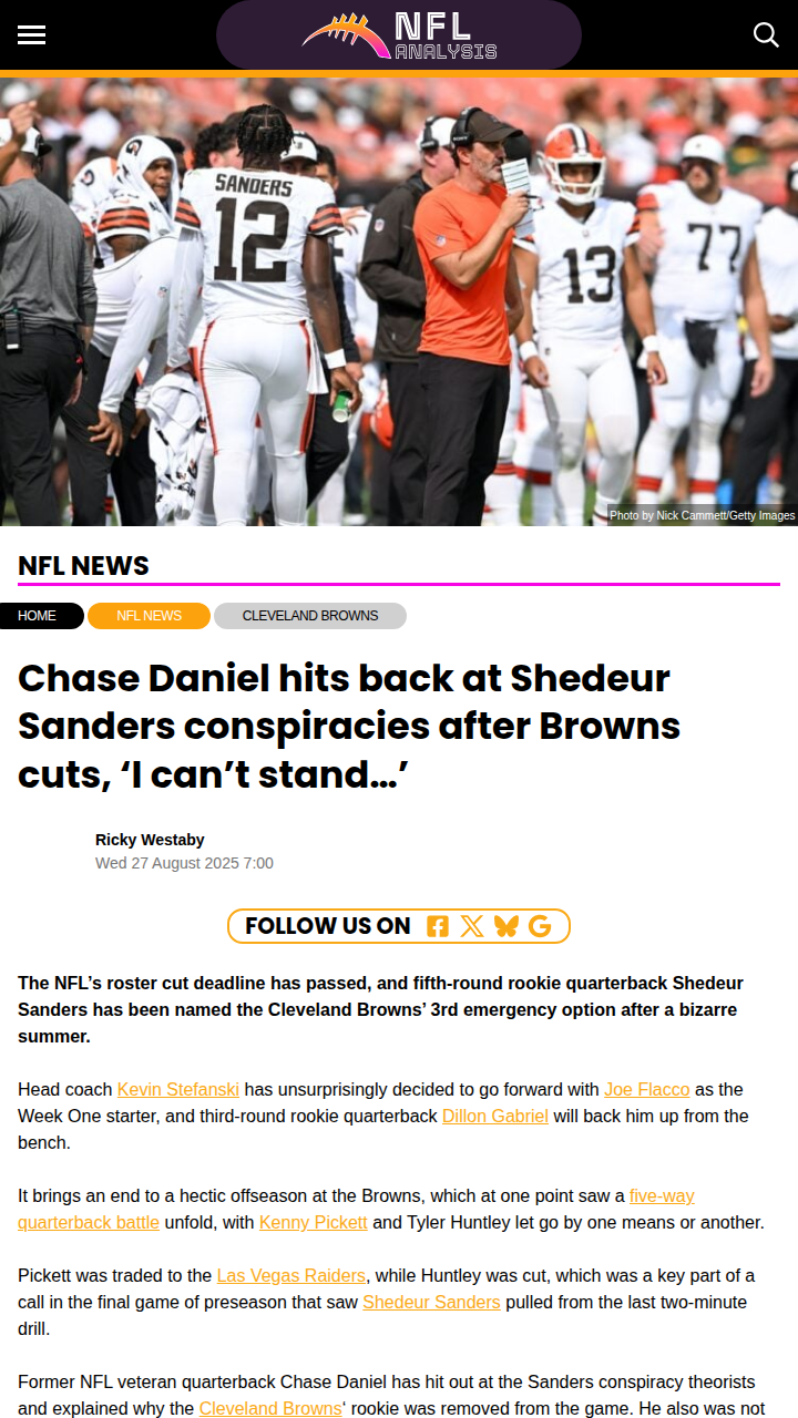 Browns QB Drama: Shedeur Sanders Conspiracy?