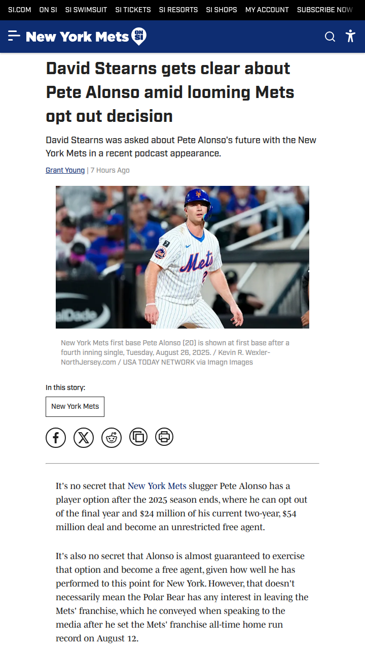 Will Pete Alonso stay with the Mets?