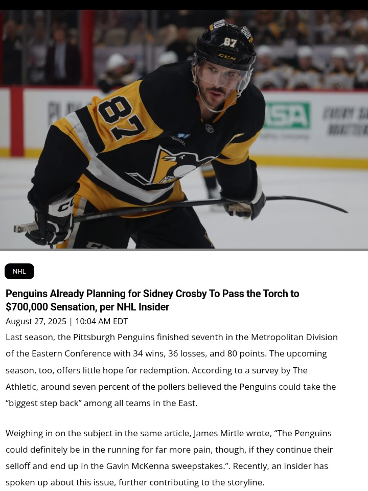 Could Gavin McKenna be Pittsburgh’s next superstar?