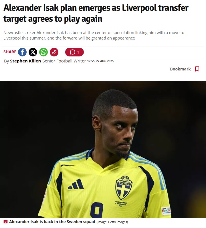 Isak’s Liverpool Dream: Magpies Stand Firm