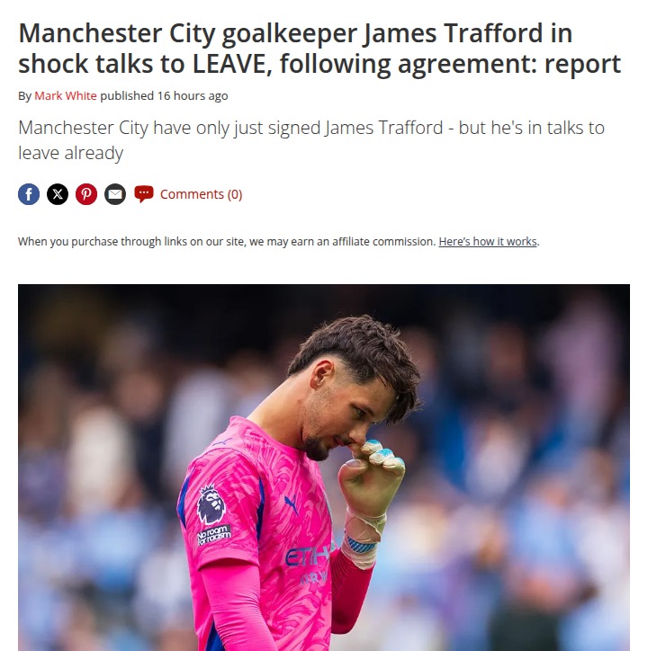 Trafford’s City Exit? Keeper Drama at Etihad