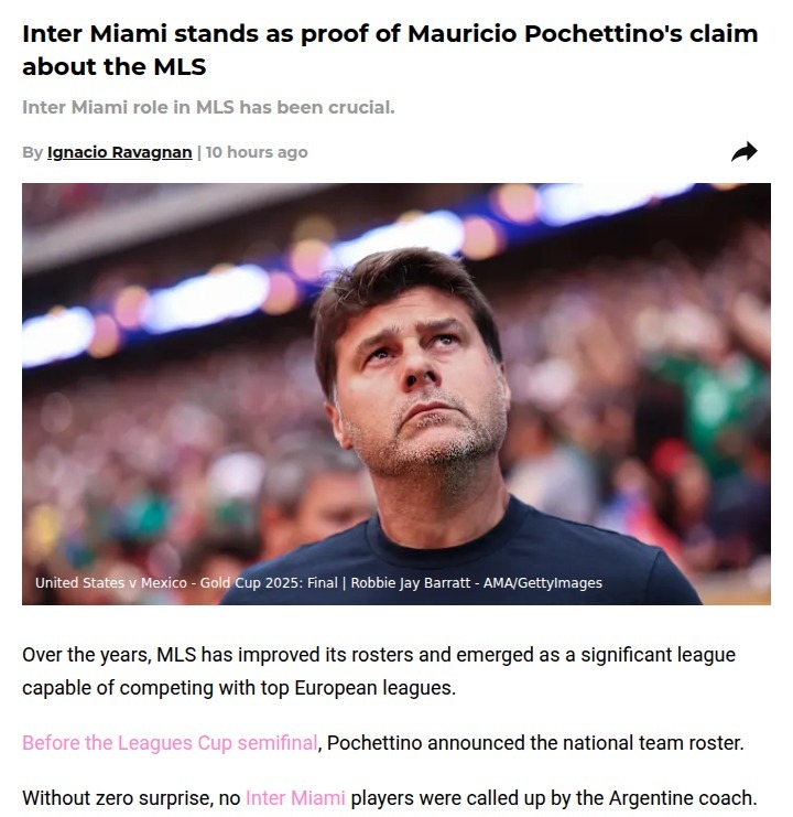 Inter Miami Proves MLS Is No Minor League
