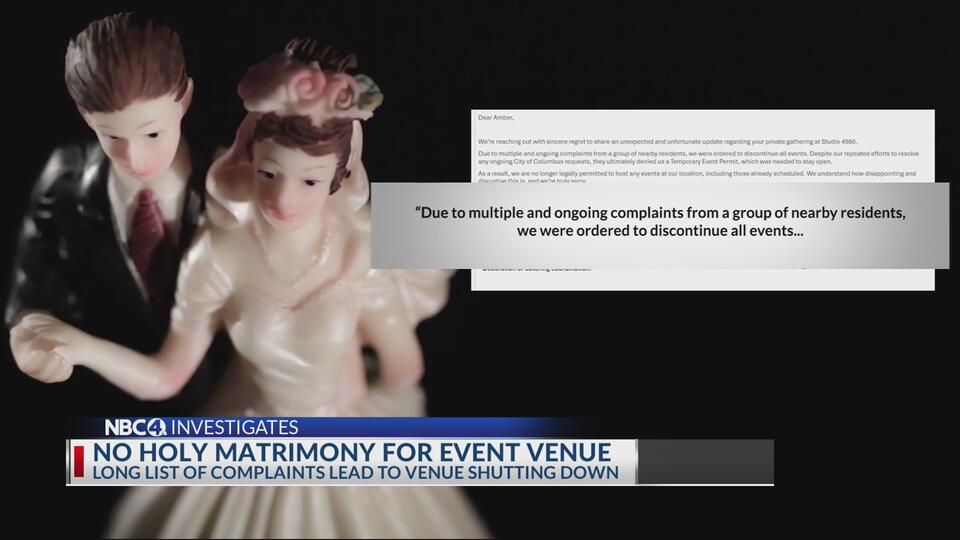 Columbus couples face wedding chaos after venue closes