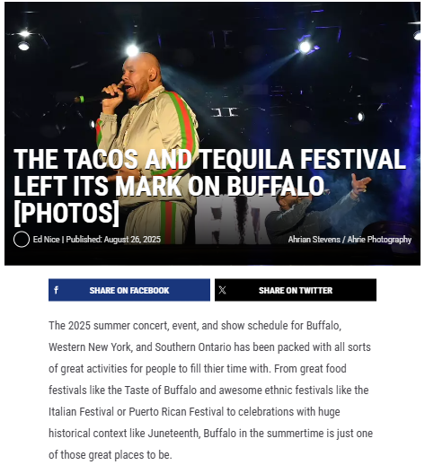 Buffalo’s Tacos & Tequila Fest: Food, Fun, and Fat Joe
