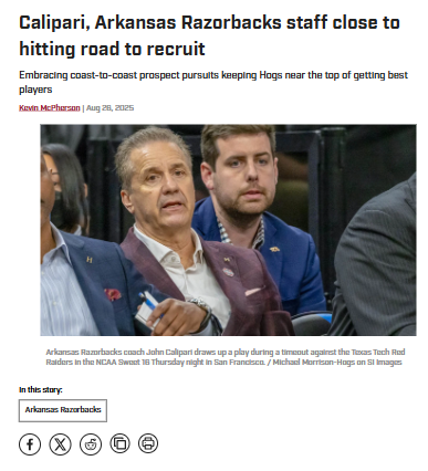 Arkansas Razorbacks ramp up recruiting push
