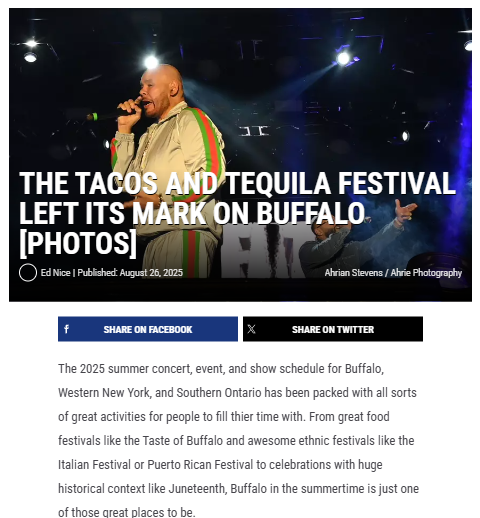 Buffalo’s Tacos & Tequila Fest: Epic Summer Vibes