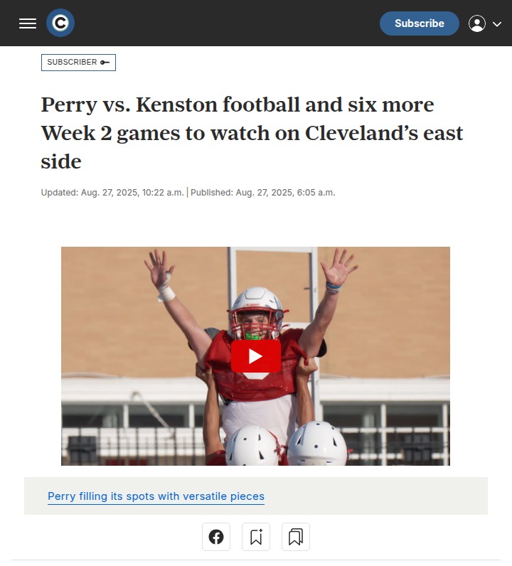 Friday night lights: Perry vs. Kenston showdown