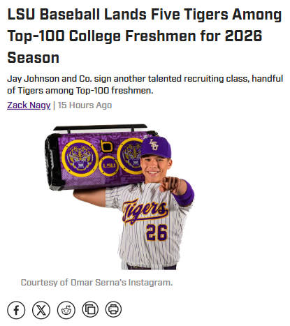 LSU’s freshman baseball class is stacked