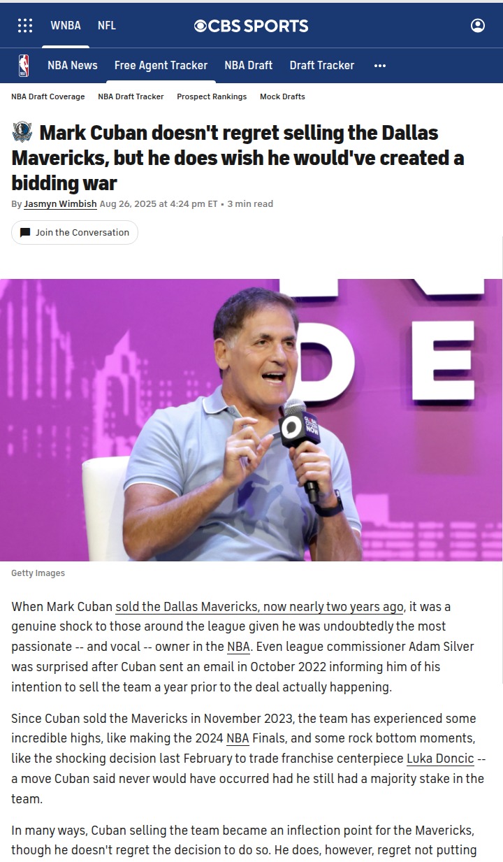 Mark Cuban’s Mavericks sale: What really changed?