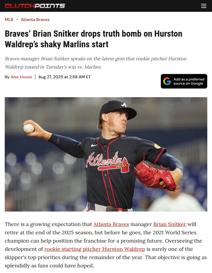 Braves vs Marlins: Waldrep’s Grit Shines