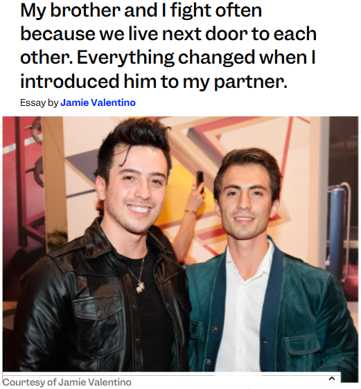 How living next door changed my brotherhood