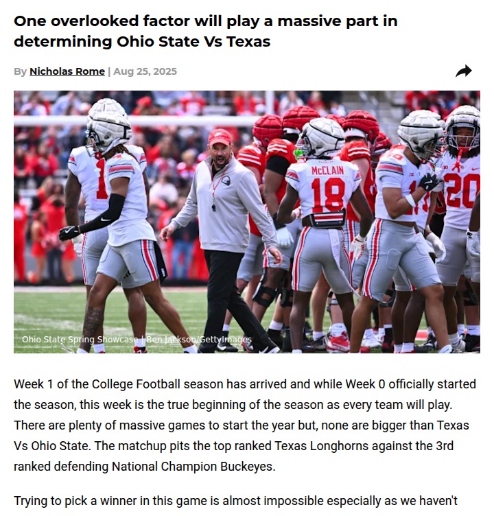 Why Texas might have the edge over Ohio State