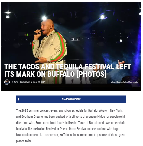 Buffalo’s Tacos & Tequila Fest: Food, Fun, and Fat Joe!