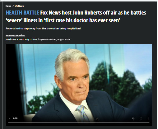 Fox News Host John Roberts’ Malaria Shocker 😱