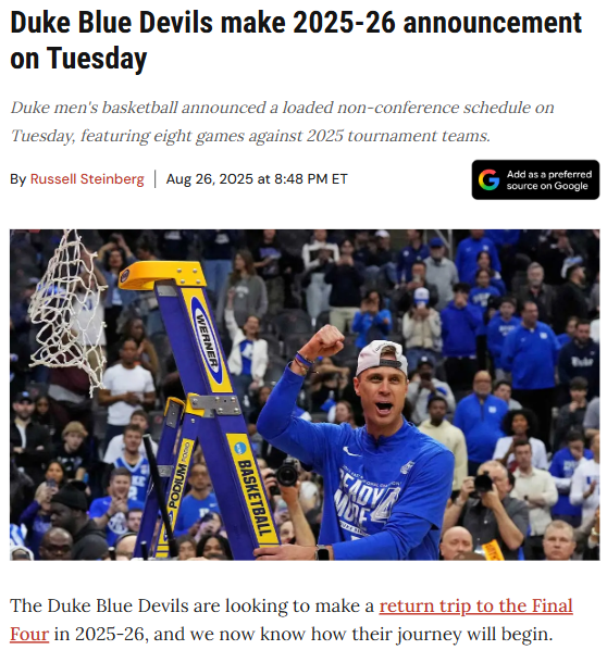 Blue Devils Set for Showdowns: Texas, Kansas & More!