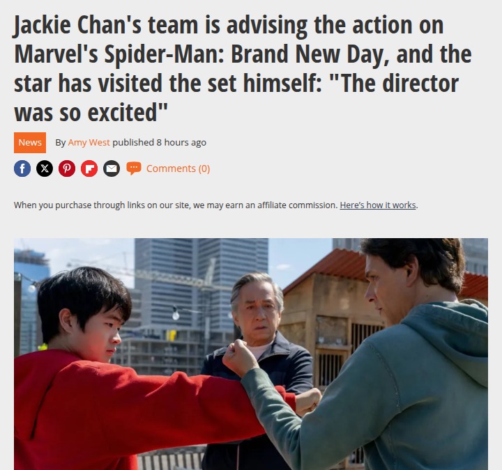 Jackie Chan’s Stunt Team Spices Up Spider-Man! 🕷️