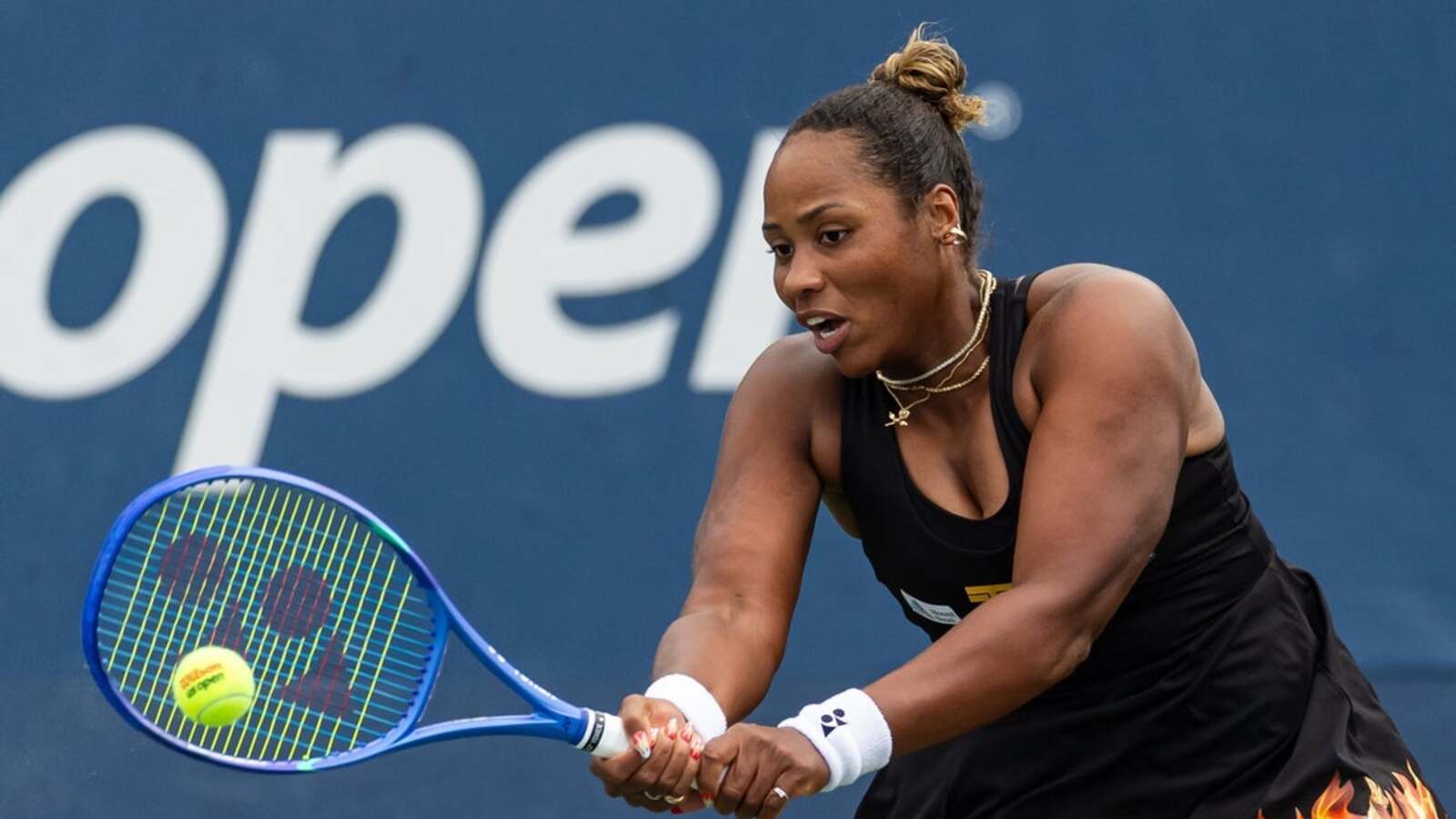 Townsend lets her racket do the talking
