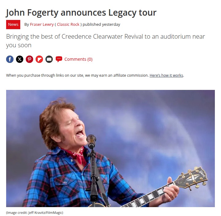 Fogerty’s Legacy Tour: Family Drama?! 🎸