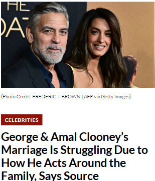 Clooney Marriage Drama: Is George Too Grumpy?