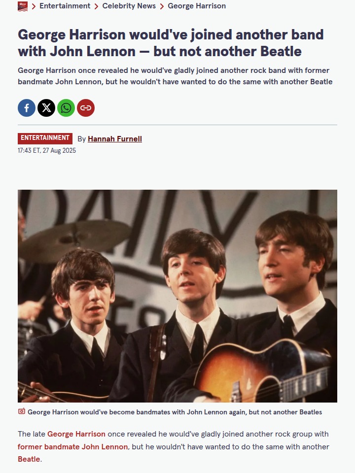 George & John: Bandmates, But No More Beatles? 🎸