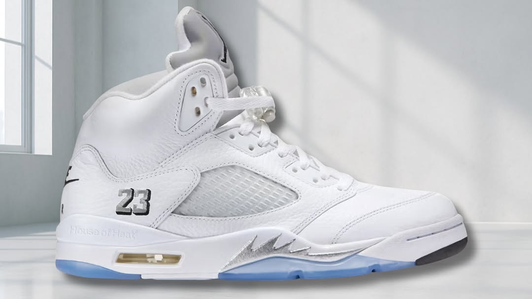 White Metallic AJ5s Might Outshine the OGs