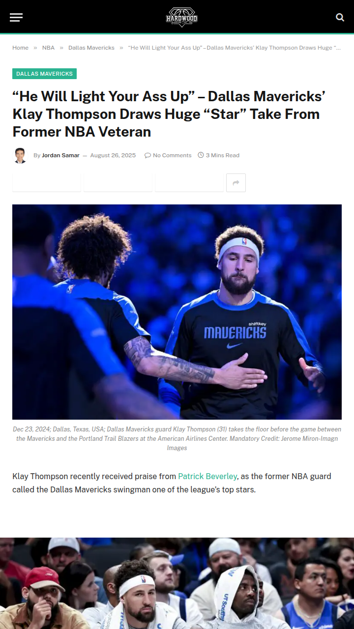 Klay Thompson’s star power lights up Dallas
