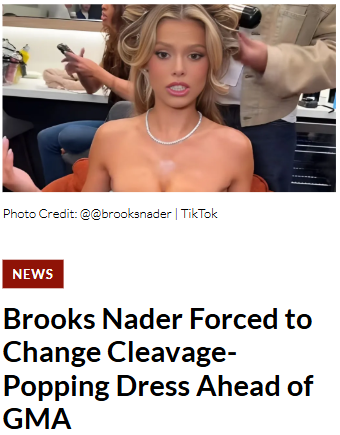 Brooks Nader’s GMA Dress Drama 😱