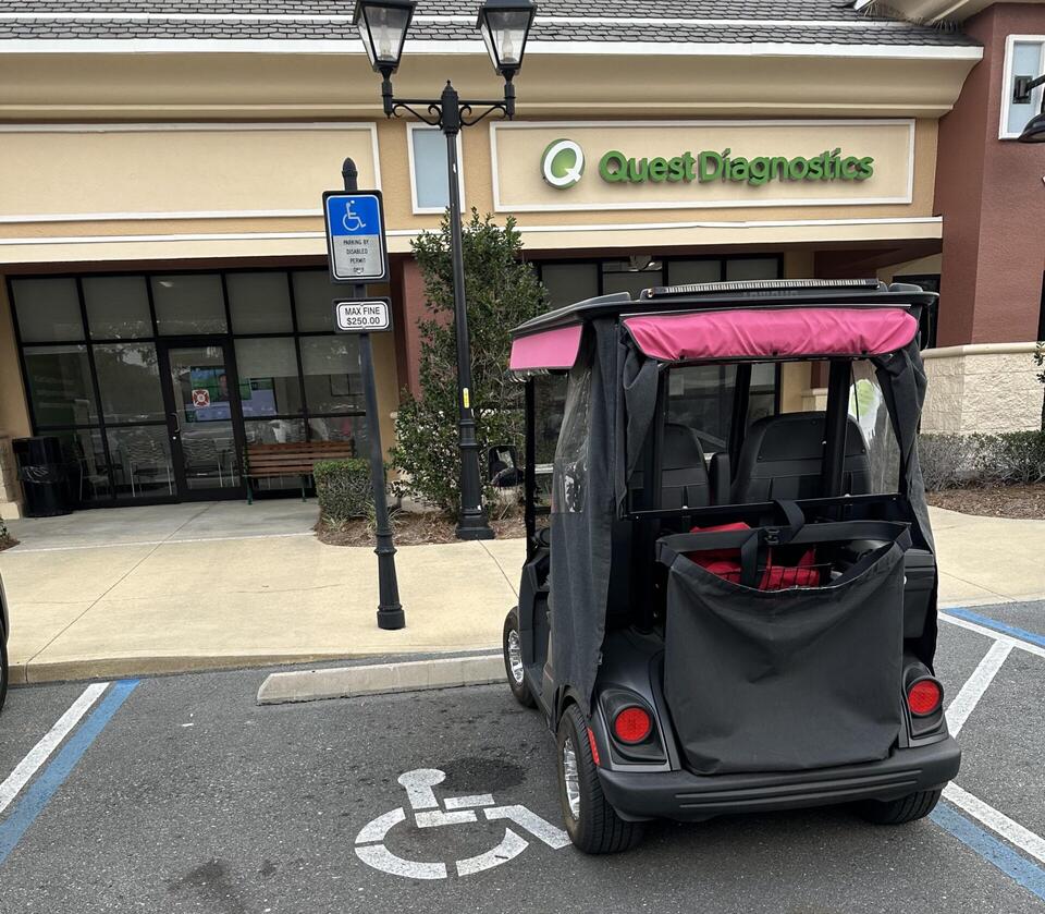 Handicapped parking passes: Not just for cars!
