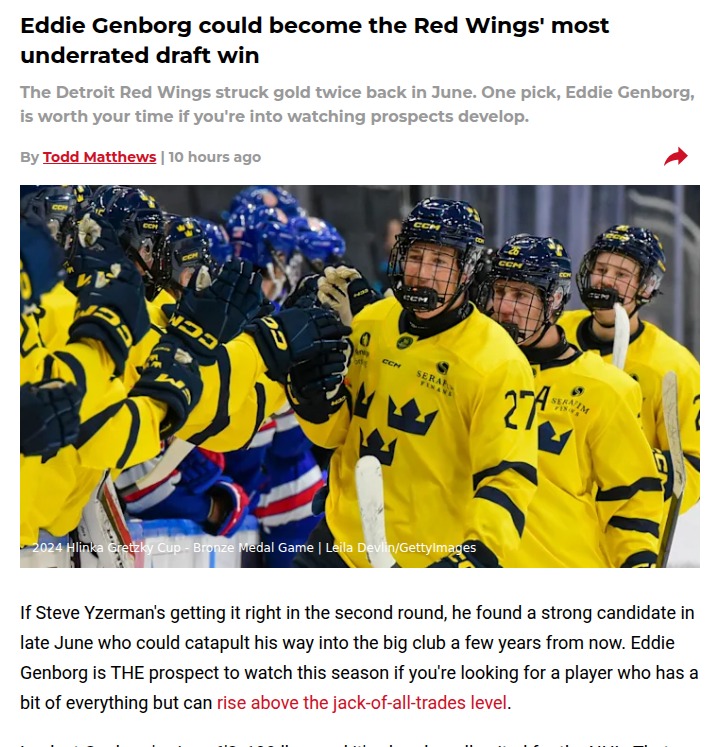 Red Wings may have found their next big steal