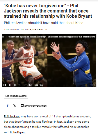 Kobe Bryant & Phil Jackson: The Rift That Shaped Lakers History