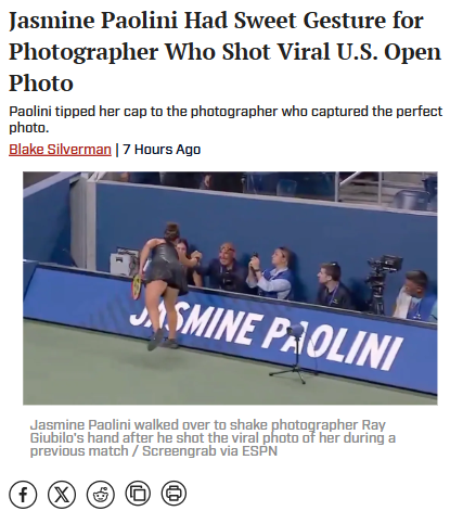 Paolini’s Viral US Open Photo: Costume Inspo? 🎾