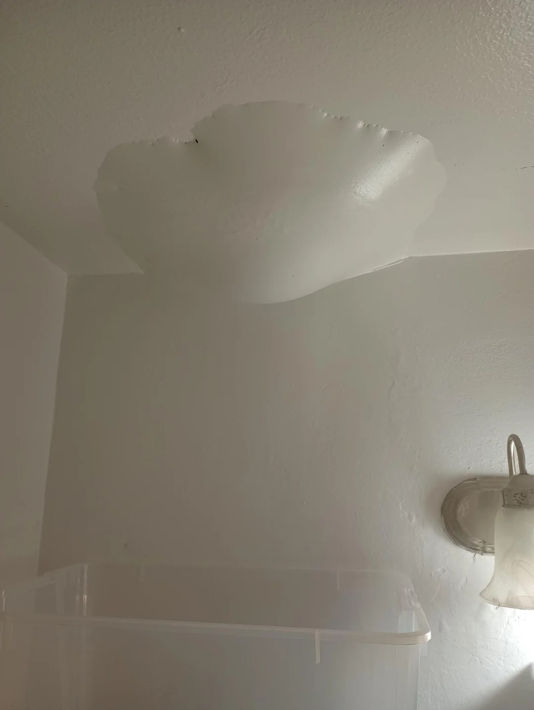 I Have a Bubble of Poop Water Hanging Over My Bathtub.