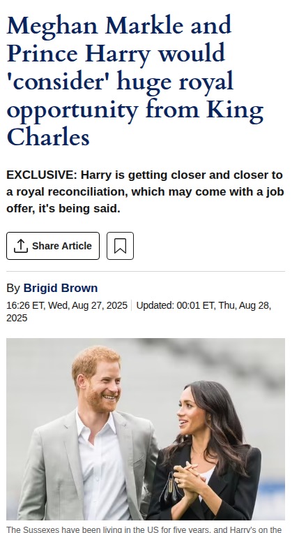 Harry Might Return to Royal Life? 👑