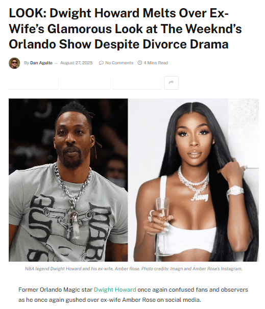 Dwight Howard’s Orlando return sparks romance rumors