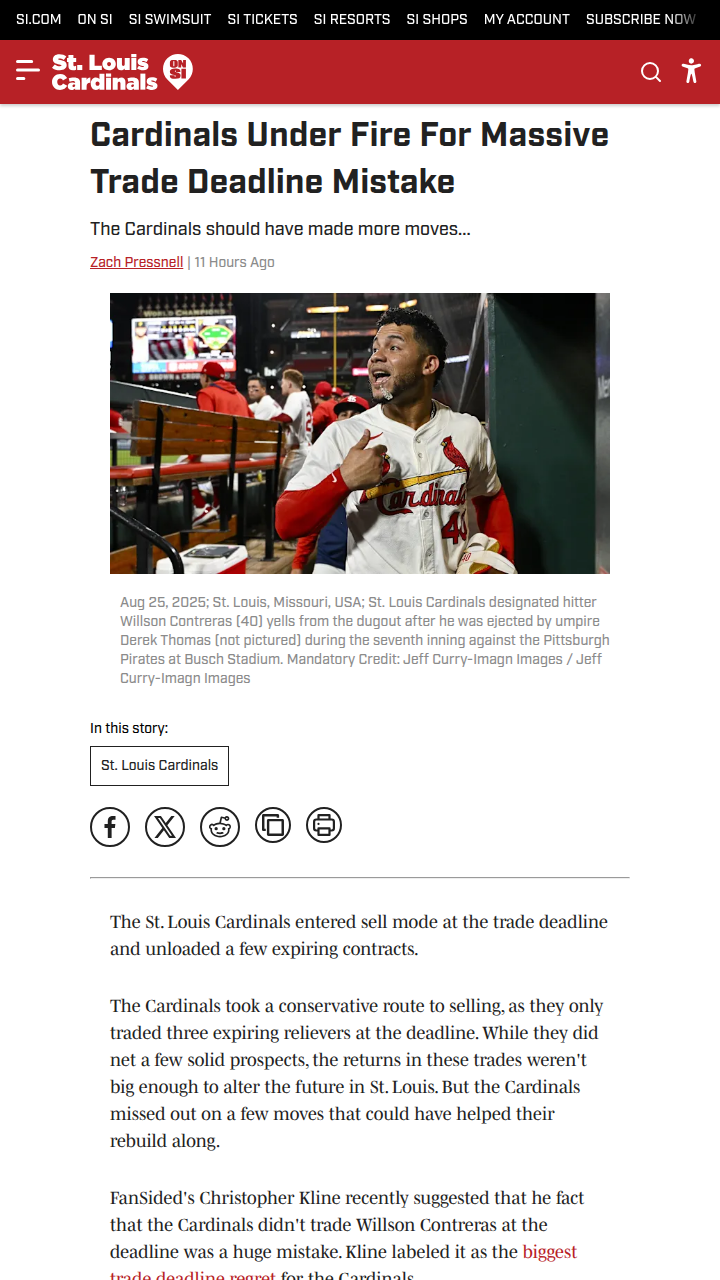 Cardinals' Willson Contreras contract drama heats up