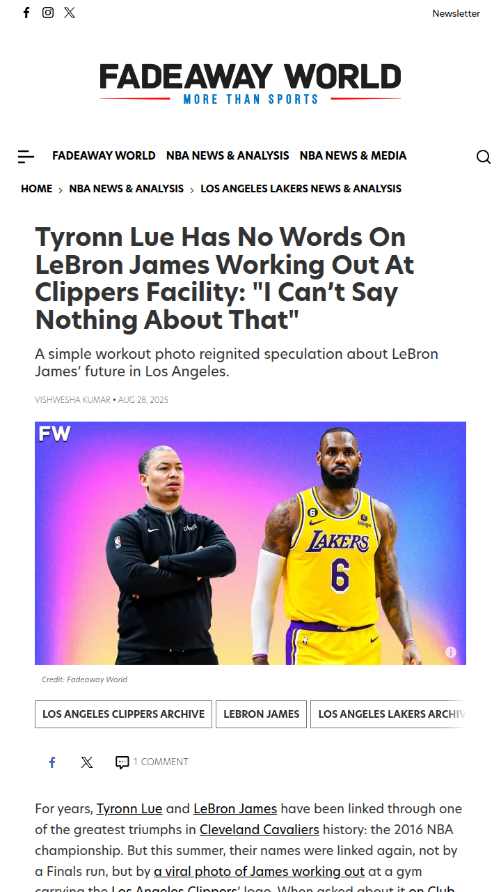LeBron’s Clippers Gym Sighting: Real or Rumor?