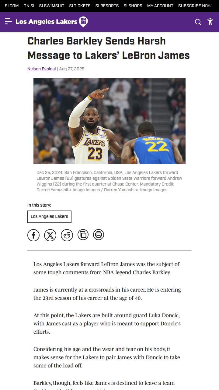 Is King James Really Done in LA?
