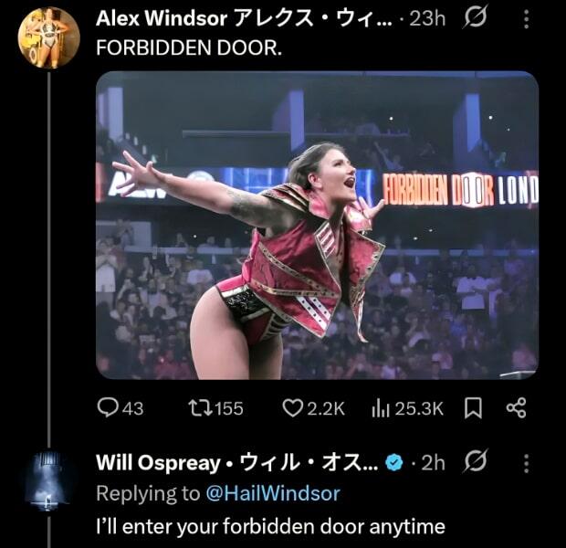 Ospreay’s Cheeky Nod at Windsor’s Forbidden Door