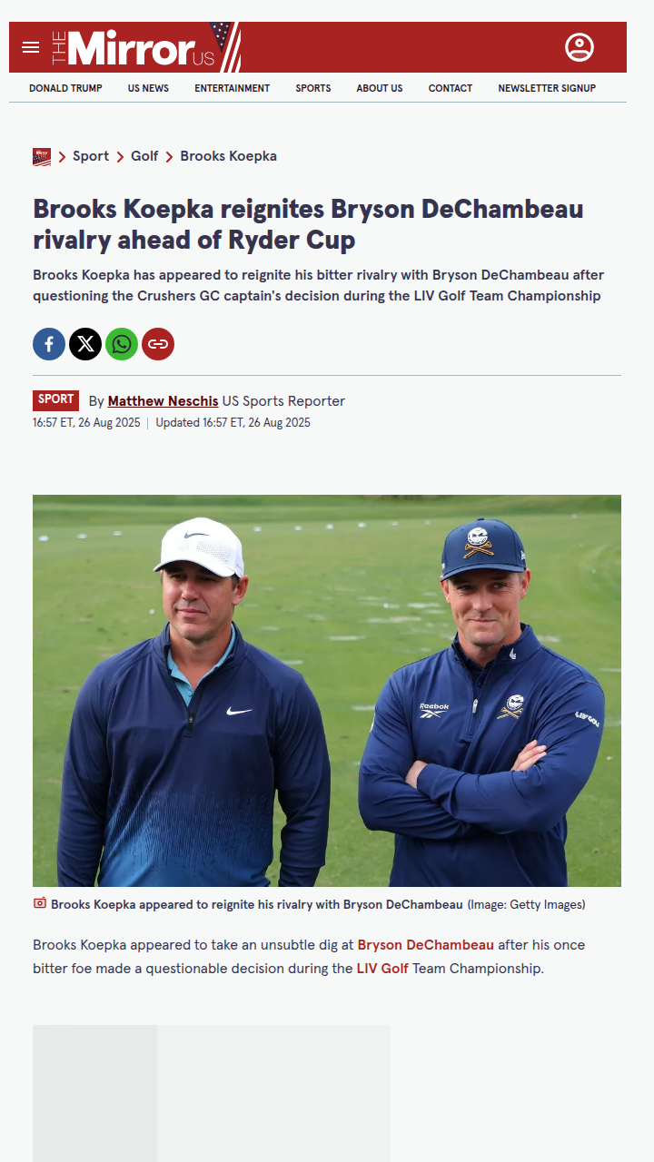 Smash GC vs Crushers GC: Koepka & DeChambeau Drama Returns
