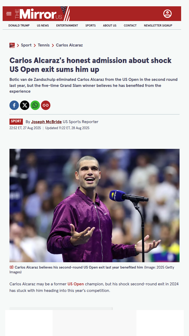 Alcaraz’s US Open Redemption: Lessons Learned