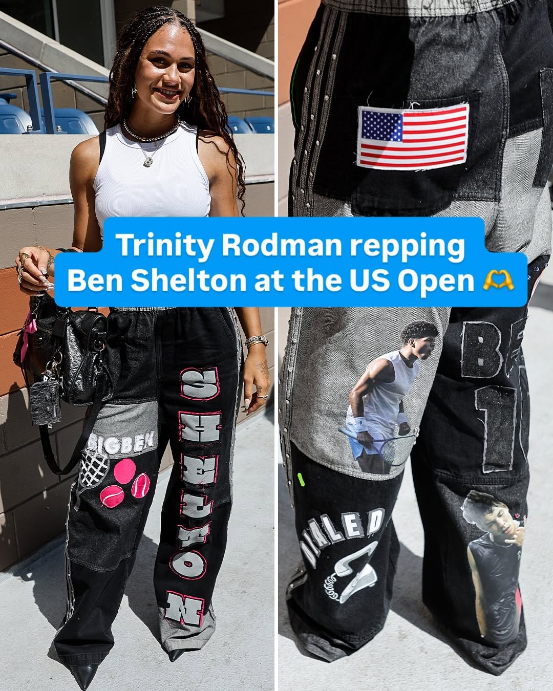Trinity Rodman Rocks Custom Ben Shelton US Open Look
