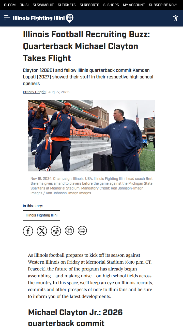 Illinois recruits light up high school football