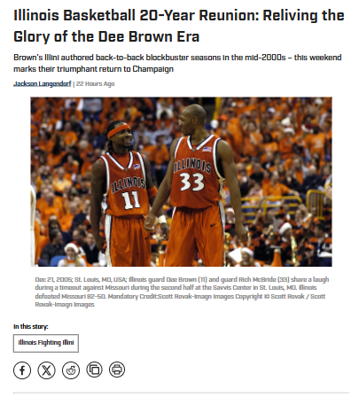 Illinois basketball legends reunite in Champaign