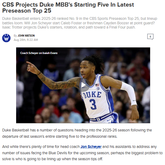 Duke’s new lineup: Can the Blue Devils stay on top?