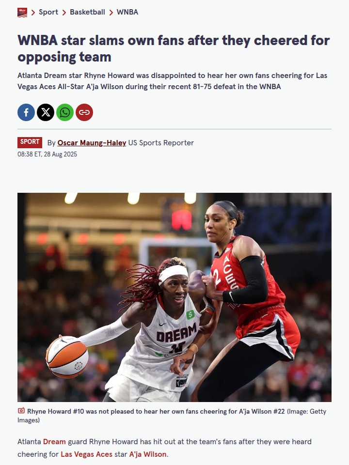 Aces vs Dream: Atlanta fans spark debate