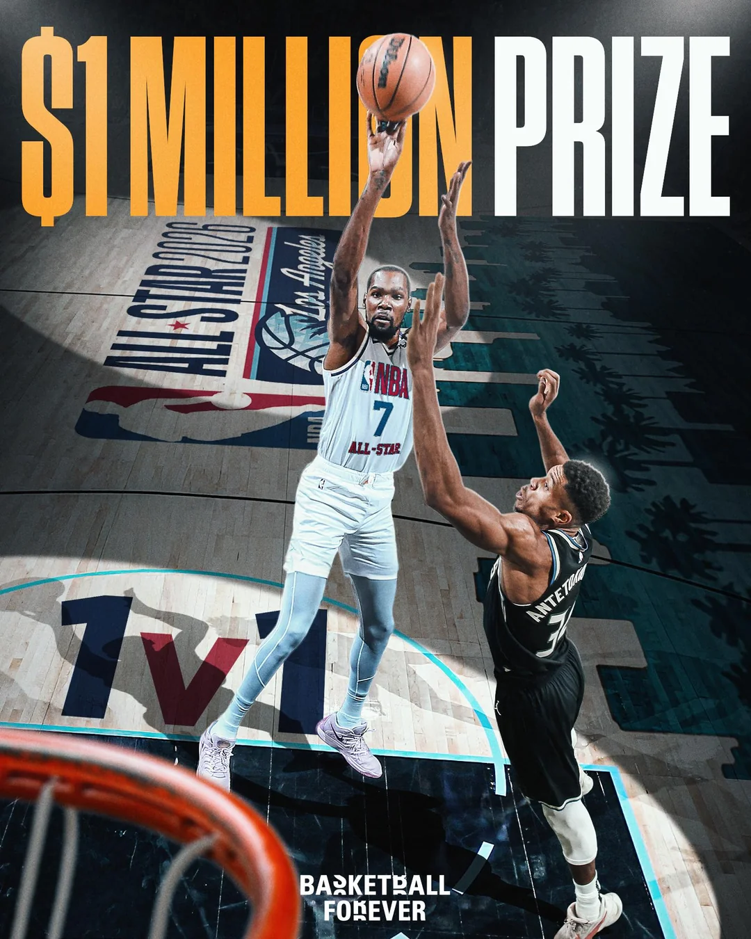 Kevin Durant Issues $1M 1v1 Challenge
