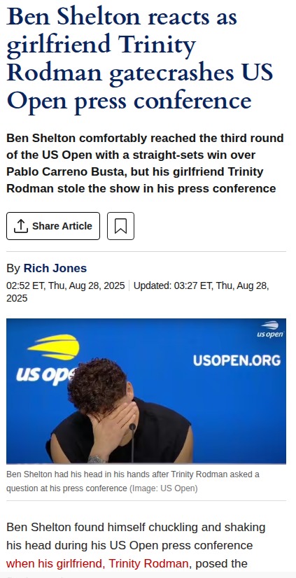 Shelton & Rodman Steal the US Open Spotlight