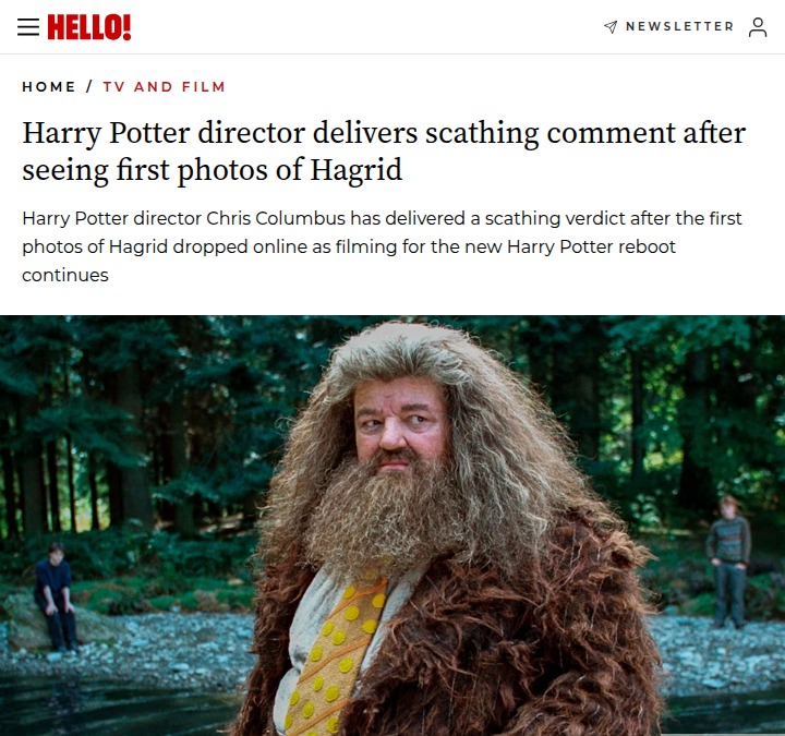 Chris Columbus Throws Shade at HBO Hagrid 👀