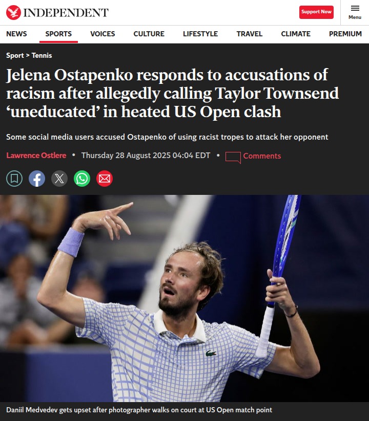 Townsend vs Ostapenko: US Open Drama Escalates