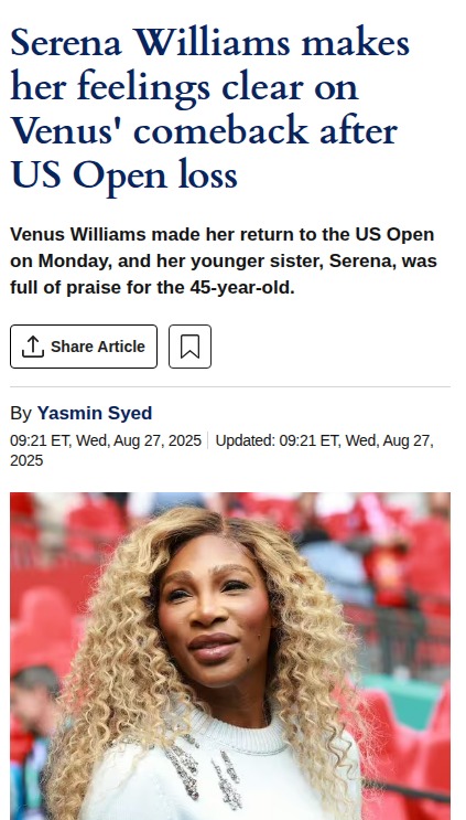 Venus Williams' Grit Shines in US Open Return